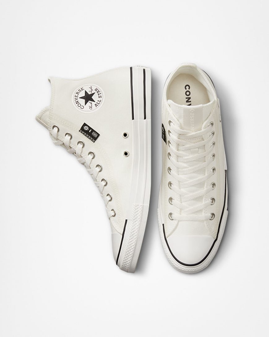 Tenisi Inalti Barbati Converse Chuck Taylor All Star Grid Logo Albi | RO WOF0T496